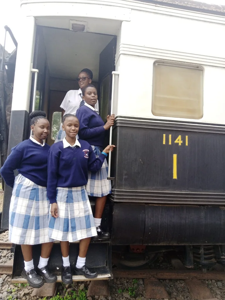 Students On An Educational Trip